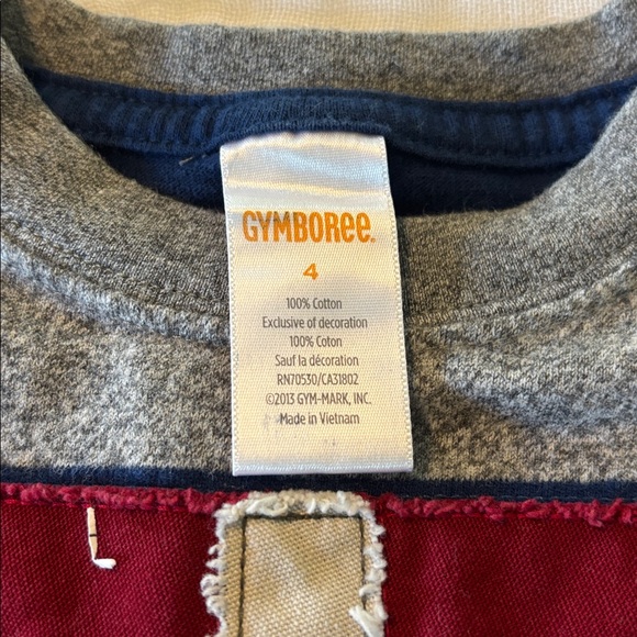 Gymboree Boys Striped Pullover UK Union Jack Appliqué with Matching Hat - Picture 4 of 8